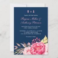 Convite para Casamento de Jardinagem de Flor Real 