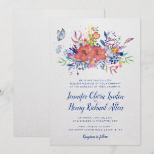 Convite para Casamento de Jardins Encantados