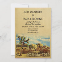 Convite para Casamento de Joshua Tree Parque da Ca