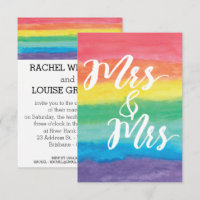 Convite para Casamento de Lésbicas, Sra. Rainbow