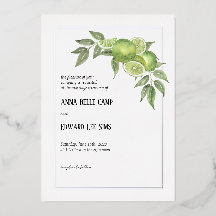 Convite para Casamento de Limões e Citros Italiano