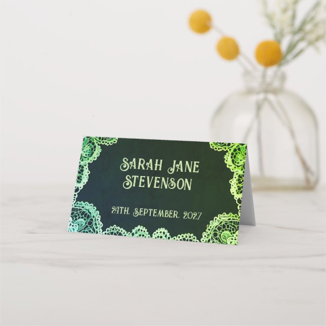 Convite para Casamento de Locais Elegante (Frente)