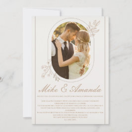 Convite para Casamento de Locais Florais Modernos