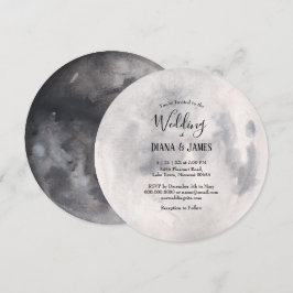 Convite para Casamento de Lua Cheia Boho