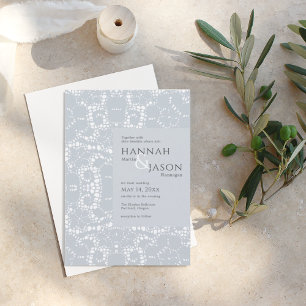Convite para Casamento de Lugar Azul Dusty