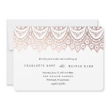 Convite para Casamento de Lugar Delicado rosa Dour