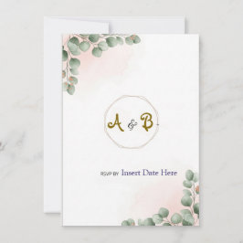 Convite para Casamento de Luxo Moderno Elegante |