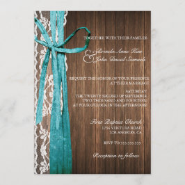Convite Para Casamento De Madeira Rústica Do País