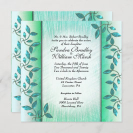 Convite para Casamento de Marble e Vine