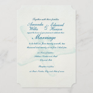 Convite para Casamento de Marca d'água de Starfish