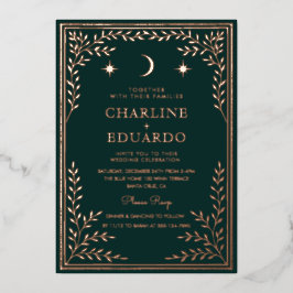 Convite para Casamento de Marinha Verde