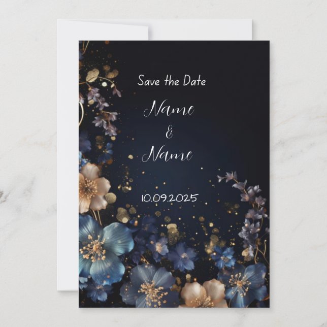 Convite para casamento de marinhos (Frente)