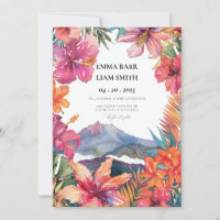 Convite para Casamento de Maui Hawaii