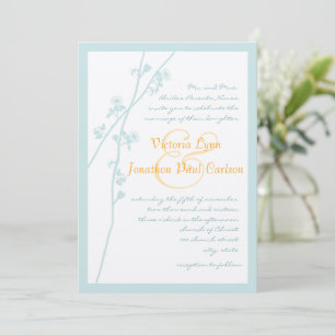 Convite para Casamento de Menina e Coral Flor
