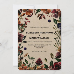 Convite para Casamento de Molody Watercolor Floral