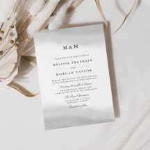 Convite para Casamento de Monograma da Mist