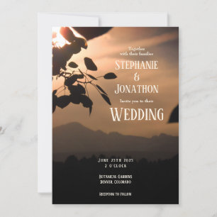 Convite Para Casamento De Montanha