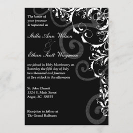 Convite para Casamento de Nadossas Brancas e Negra