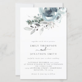 Convite para Casamento de Natal das Florais Modern