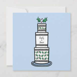 Convite para Casamento de Natal Personalizado