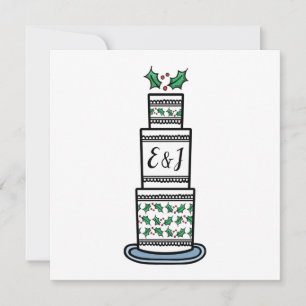 Convite para Casamento de Natal Personalizado