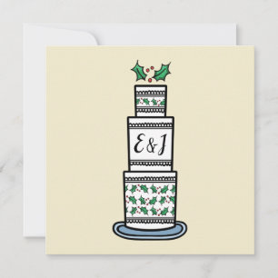 Convite para Casamento de Natal Personalizado