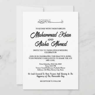 Convite para Casamento de Negra Branca e Negra Ele