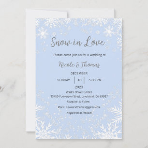 Convite para Casamento de Neve no Amor, Casamento 