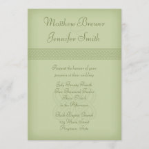 Convite para Casamento de Nó Celta da Irlanda Verd