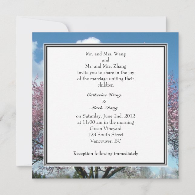 convite para casamento de noiva e noiva (Frente)