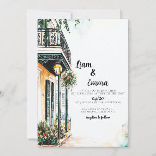 Convite para casamento de Nova Orleans