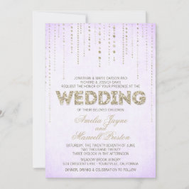 Convite para Casamento de Olhar com Leitura Roxa e