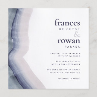 Convite para Casamento de Ondas Naturais