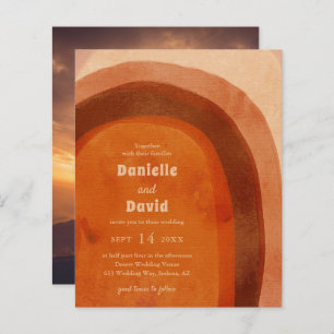 Convite para Casamento de Orçamento de Boho para A