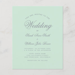 Convite para Casamento de Orçamento de Script de M