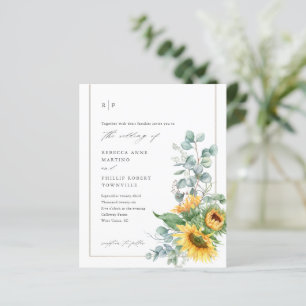 Convite para Casamento de Orçamento Eucalyptus Sun