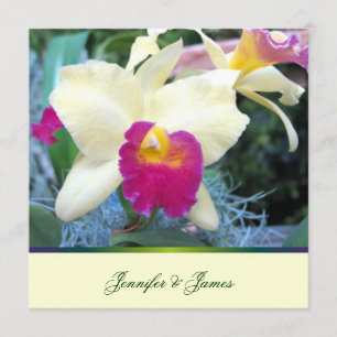 Convite para Casamento de Orquídeas