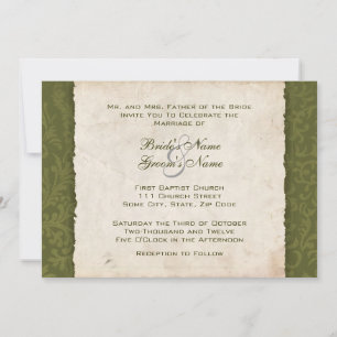 Convite para Casamento de País Verde