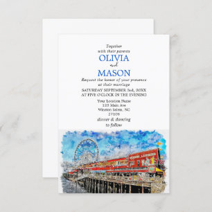 Convite Para Casamento De Paisagem Em Skyline