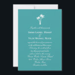 Convite para Casamento de Palm Trees<br><div class="desc">Uma design contemporânea com um toque de sabor tropical,  esta coleção de Palm Trees faz um elogio elegante para sua celebração à beira-mar. Componentes correspondentes disponíveis em berryberrysweet.com</div>