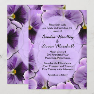 Convite para casamento de pansy deletPurple