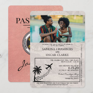 Convite para Casamento de Passaporte da Jamaica na