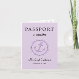 Convite Para Casamento De Passaportes De Cruzeiro