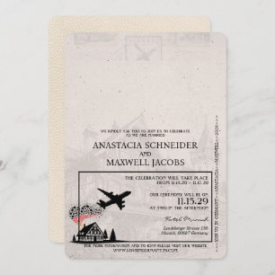 Convite para Casamento de Passaportes na Alemanha