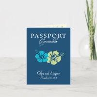 Convite para Casamento de Passaportes Riviera Maya