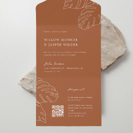 Convite para casamento de Pensacola com RSVP Códig