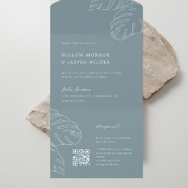 Convite para casamento de Pensacola com RSVP Códig