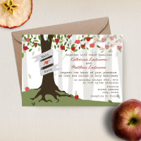 Convite para Casamento de Pomar Apple