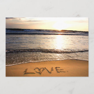 Convite para Casamento de Praia