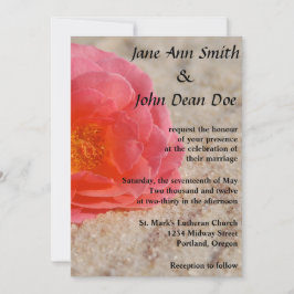 Convite para Casamento de Praia: Areia Rosa